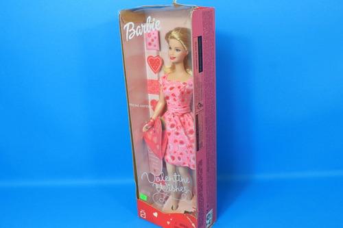Valentine Wishes Barbie 2001 Muñeca (Usado)