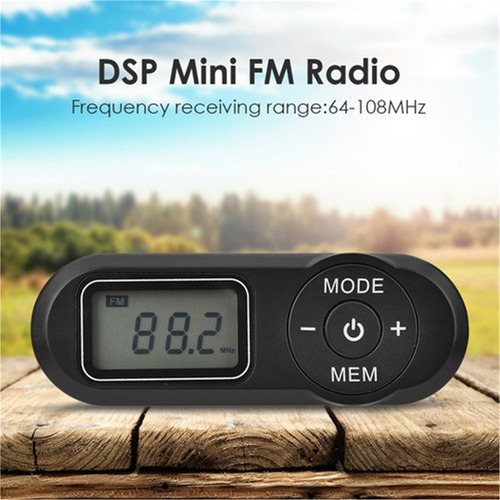 A Mini Radio Portátil Mini Radio Portátil De Bolsillo Lcd