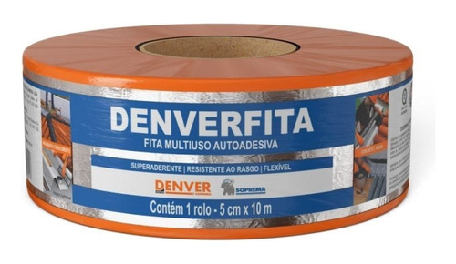 Fita Denver Aluminizada Autoadesiva Multiuso 5cmx10m