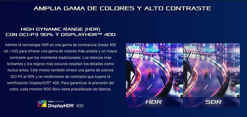Imagen 3 de 8 de Monitor Asus Rog Strix Xg27uqr 27 4k Gsync 144hz 1ms Hdr Dsc