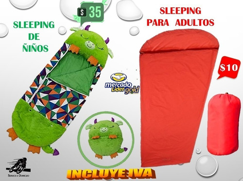 Imagen 2 de 9 de Sleeping Para Niños Tipo Peluche Almohada 132cm 52cm Inc Iva