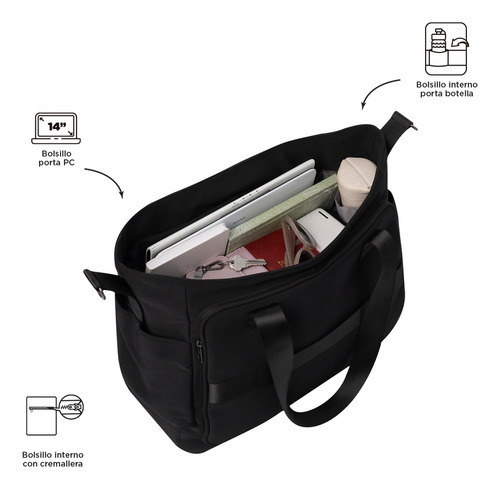 Totto Bolsa De Dama | Mujer Crossbody Duffle Sahara - A Negro (black) Lisa Níquel Negro