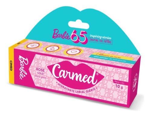 Carmed Barbie Rose Gold 10g Efeito Gloss - Cimed