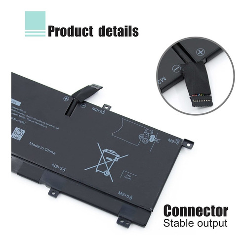 Bateria 8n0t7 Para Dell Xps 15 9575 Precision 5530 2-in-1 Se