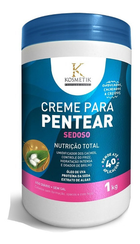 Creme De Pentear Sedoso Umidificação De Cachos 1 Kg