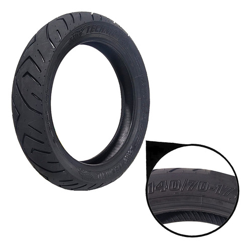 Pneu Traseiro S Camara Aro 17 140/70-17 Comet 250r Technic