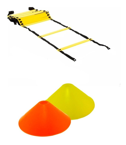 Kit De Entrenamiento (escalera + 10 Conos Color) Servicegym