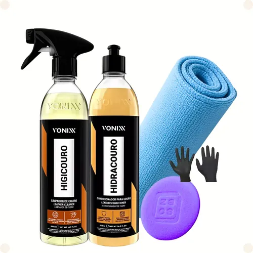 Kit Limpeza Couro Vonixx