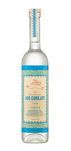 Mezcal 400 Conejos Joven Espadin 750 Ml