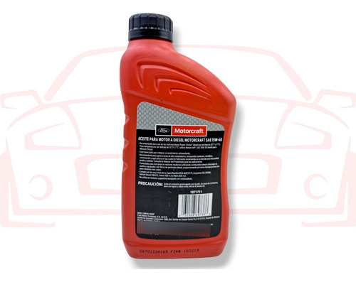 Aceite Motor Diesel 15w40 Multigrado Motorcraft 1 Litro