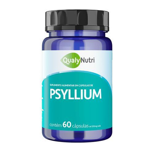 Psyllium 60 Cápsulas Qualynutri - Reduz Gordura E Colesterol