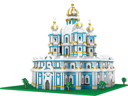 Semky Micro Mini Blocks Smolny Cathedral Famous Model Model