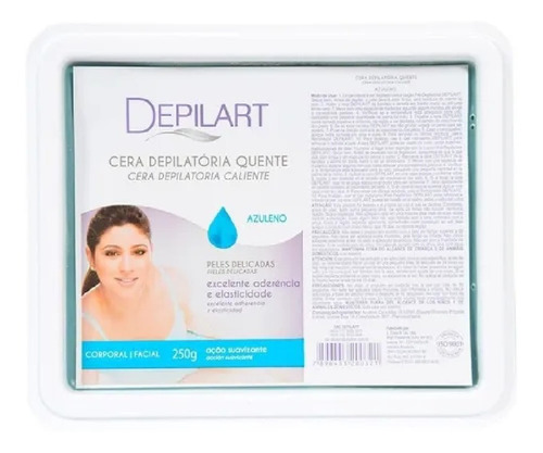 Depilart Cera Depilatória Quente Azuleno 250g