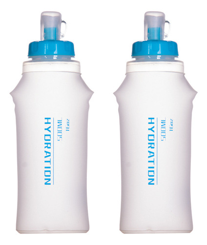 Botella De Agua Deportiva Plegable De Tpu De 500 Ml, 2 Unida