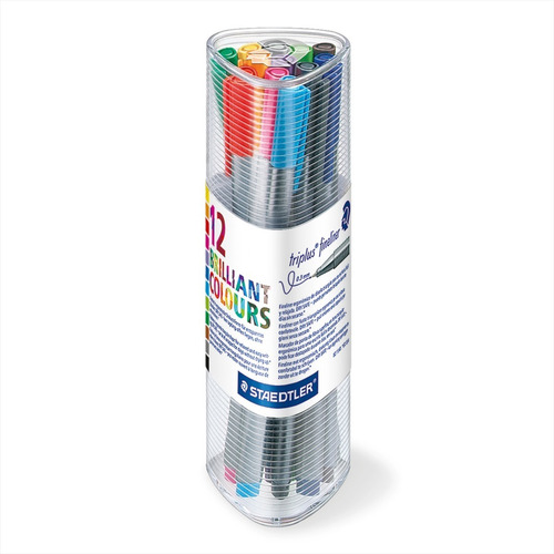 Plumígrafos Staedtler Triplus Fineliner, Vaso X12