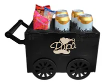 Comprar Carrito Botanero Caja Día Del Padre Llantas Giratoria Color Yo Amo My Papá