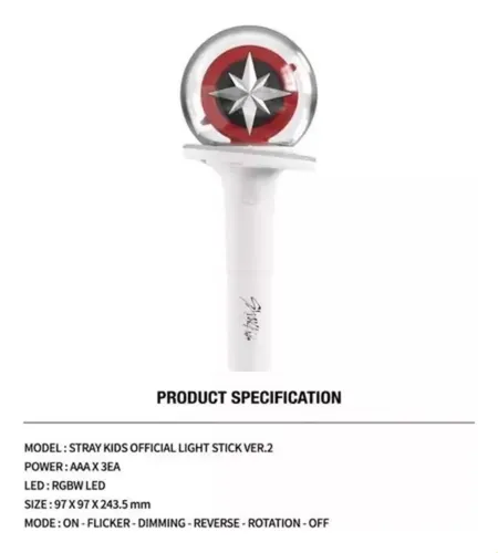 L Lightstick Oficial Stray Kids Ver 2 Merch Kpop Z | MercadoLivre