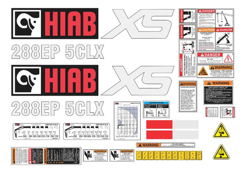 Kit De Calcomanías Para Hiab 288ep 5clx