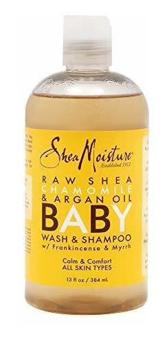 Shea Moisture Shea Raw Champú Y Baño De Manzanilla Y Aceite 