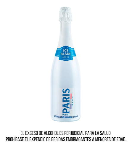 Vino Sparkling Paris De Nuit Ice 750ml - mL a $93