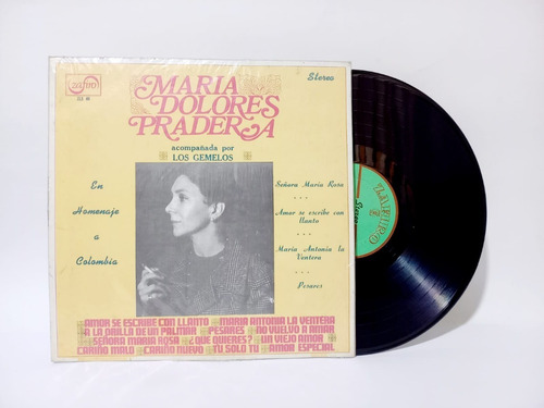 Disco Lp Maria Dolores Pradera / Amor Se Escribe Con Llanto