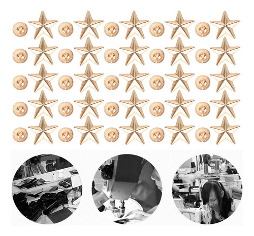 Remaches Con Forma De Estrella Para Manualidades, Ropa Y Zap