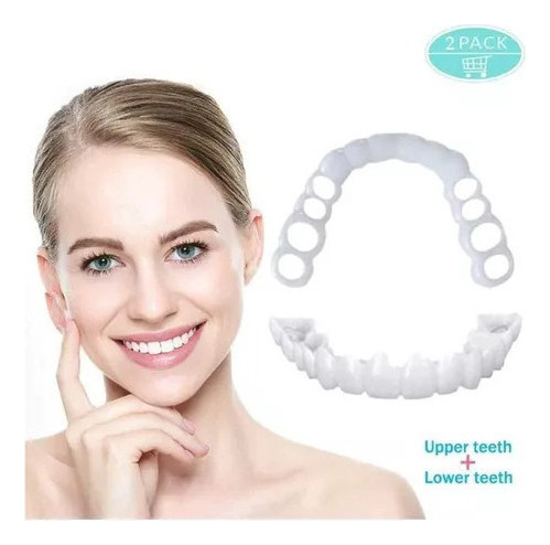 A Carillas De Dientes Postizos De Sonrisa Superior/inferior