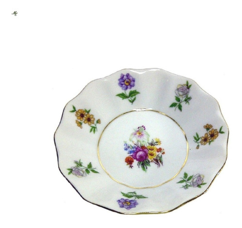 Vintage Plato De Porcelana Lc Checoslovaquia