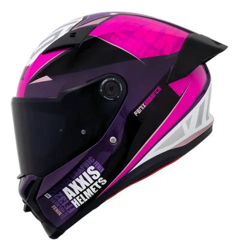 Capacete Axxis Fenix Essence C8 - Roxo/rosa Brilho | MercadoLivre