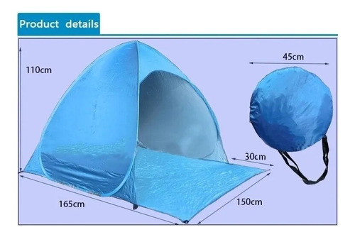 Carpa De Playa Instantánea Automática Para Acampar