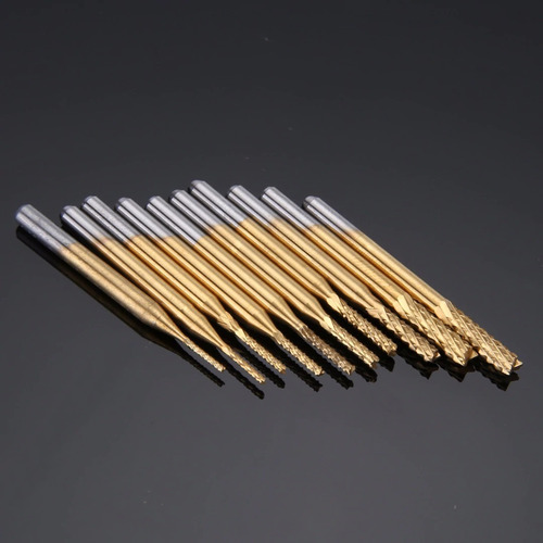 Fresa 0,8mm A 3,175mm / 1/8 - Pcb/cnc/router 10 Peças