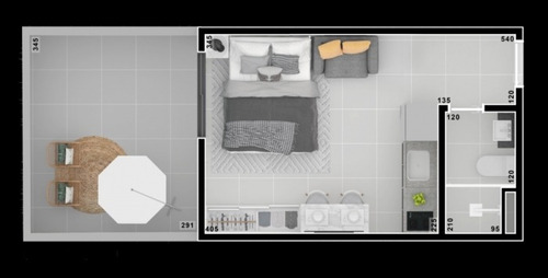 Imagem 18 de 24 de Apartamento No Água Verde De 35,83 M2 Com 1 Quarto - La27709.2-rede - La27709.2