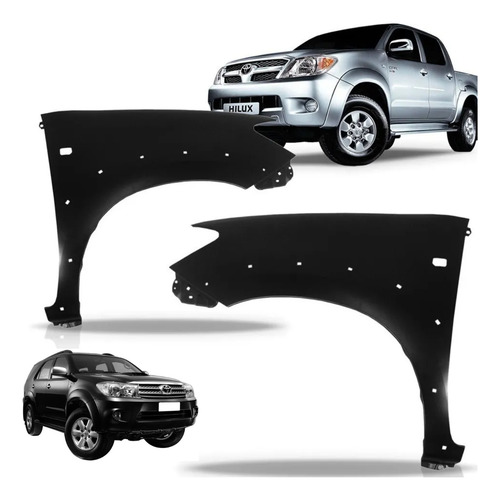 Paralama Hilux 2005 2006 2007 2008 2009 2010 2011 Com Furo