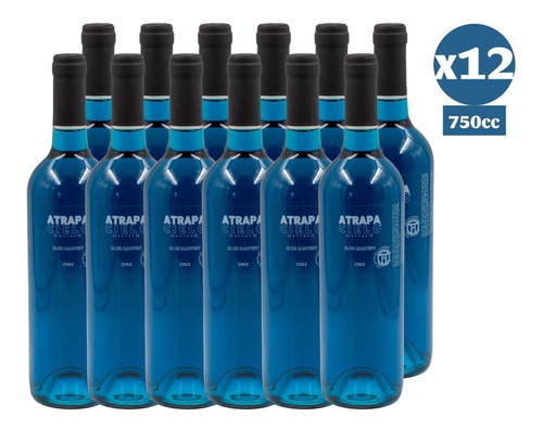 Pack 12x Botellas Vino Azul Atrapacielo 750cc Late Harvest 
