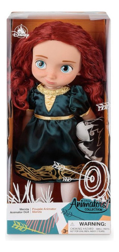 Muñeca Disney Store Animators Collection Merida Valiente