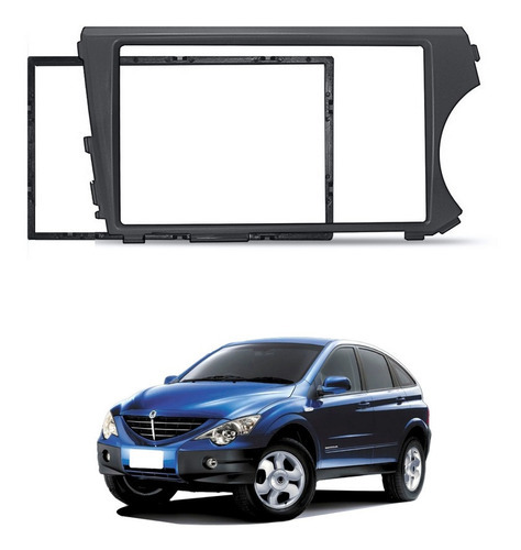 Moldura Dvd 2din Ssangyong Action 07 08 09 10 11 12