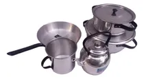 Comprar Cacerolas Aluminio Set 2 Cacerolas Sarten Jarro Y Pava