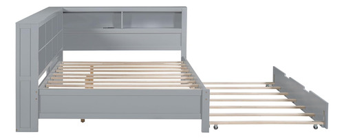 Sofá Cama De Madera De Tamaño Matrimonial Con Cama Nido De T