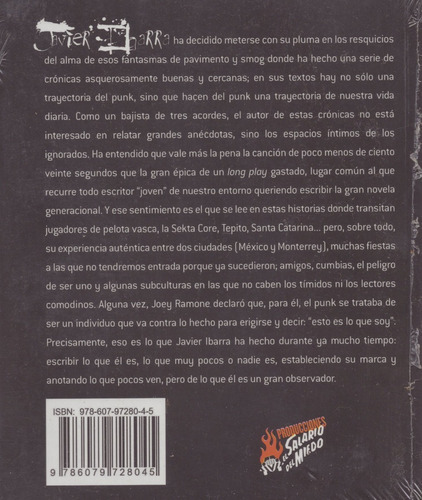 Una Tragedia En Tres Acordes Historias Desde El Moshpit, De Javier Ibarra., Vol. No. Editorial El Salario Del Miedo, Tapa Blanda En Español, 1