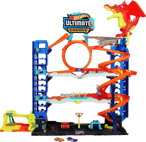 Hot Wheels City Ultimate Garaje Set Con 2 Autos