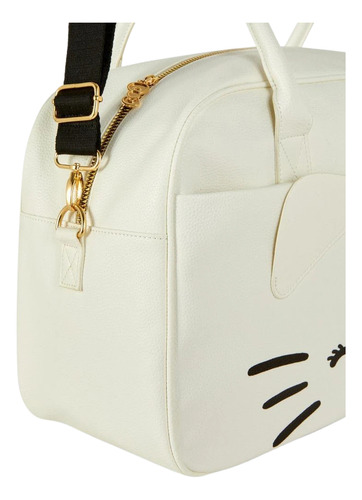 Mala Grande Bolsa De Viagem Hello Kitty Off White Branca