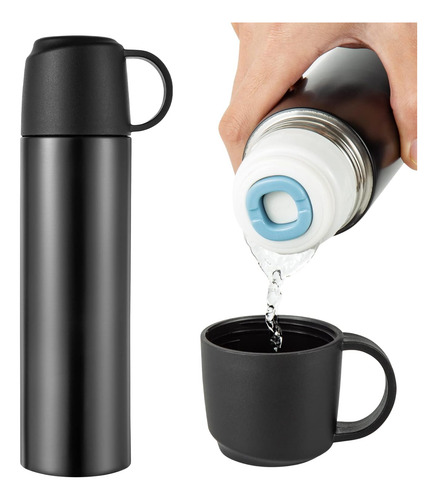 Botella De Agua De Acero Inoxidable, Taza De Café Aislada Al