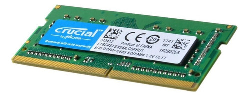 Memoria RAM Notebook color verde  8GB 1 Crucial MTA8ATF1G64HZ-2G3H1