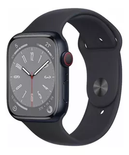 Apple Watch Series 8 Gps 45mm Caixa Alumínio Meia-noite Nf
