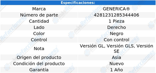 (1) Espejo Derecho Generica Attitude Del 2012 Al 2014