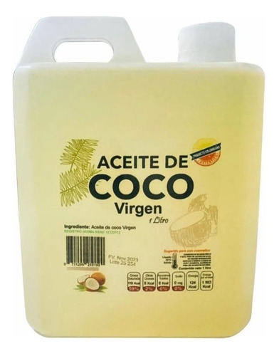  Aceite De Coco Virgen 4 Litros - L
