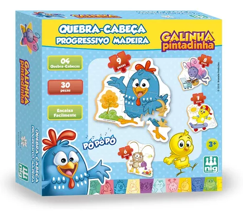 Jogo da Memória Galinha Pintadinha - 24 Peças