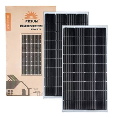 Placa Solar 155w 8,8ah Para 12/24v Monocristalina 127cm 2un