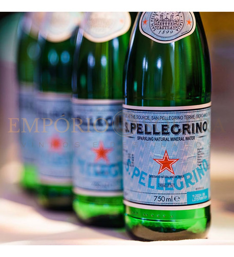 Água Mineral Natural Com Gás S. Pellegrino 750ml