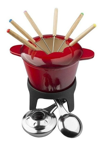 Set Fondue Hierro Fundido Lugano Vlc